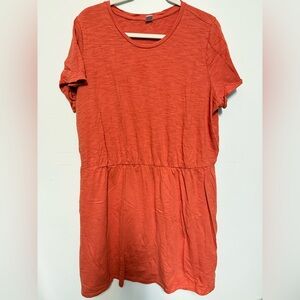 🍊 Soft jersey summer short sleeve dress. Elastic waistband.
